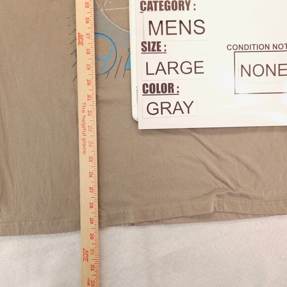 Pink Floyd Band Graphic Short Sleeve Crew Neck T Shirt Mens Size Large L Gray - Picture 8 of 9